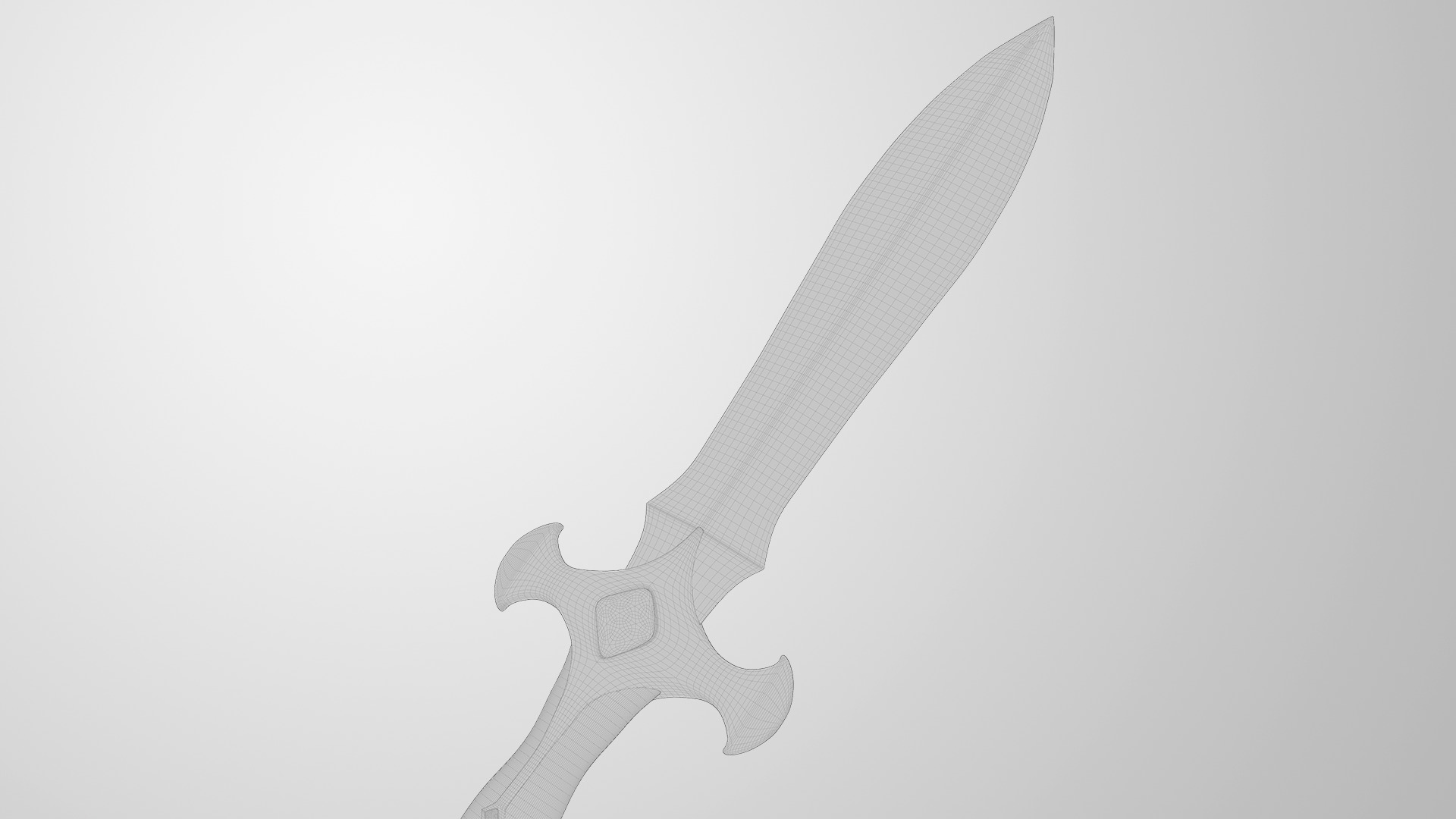 Battle Dagger 3D model_7