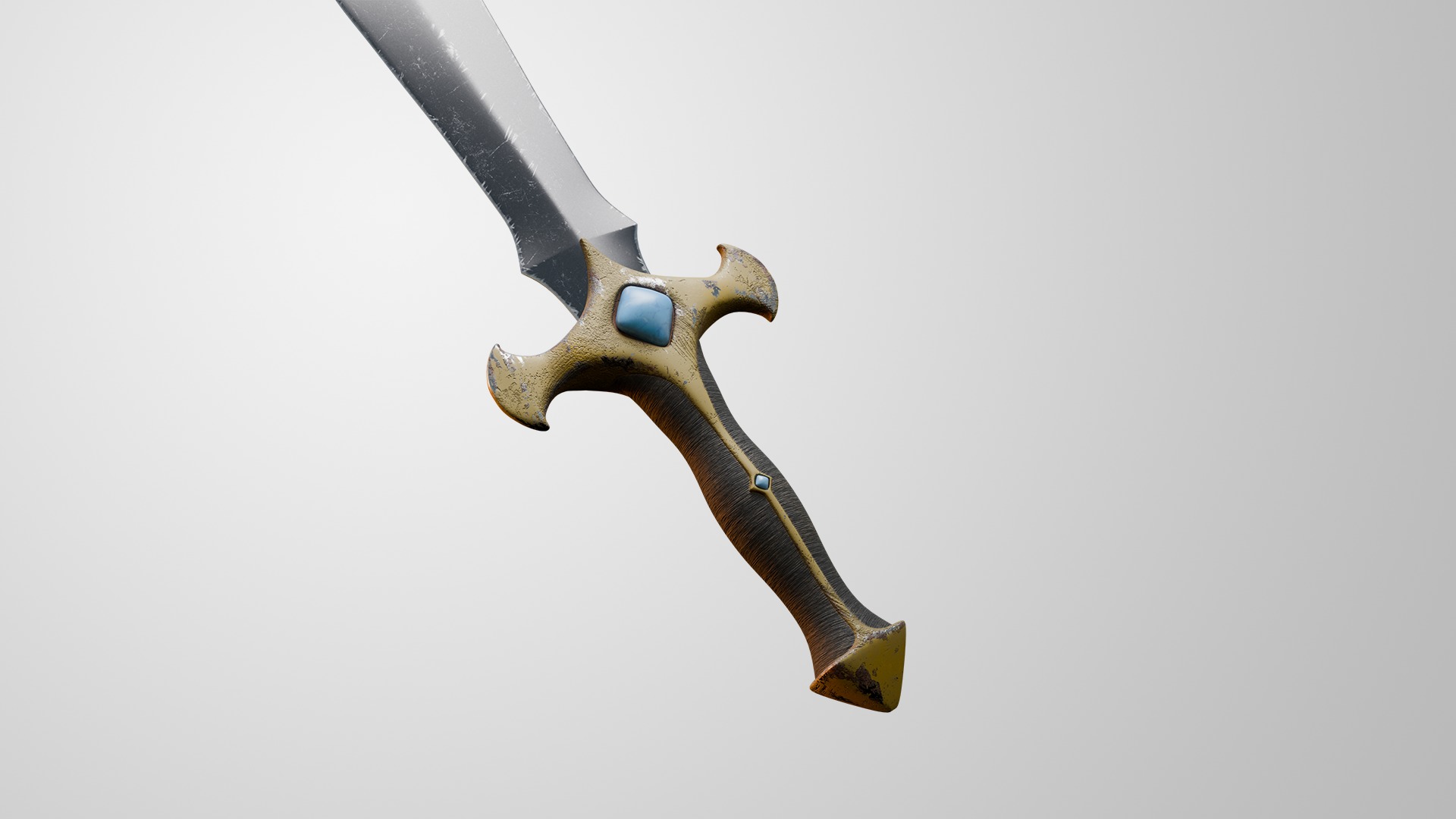 Battle Dagger 3D model_2