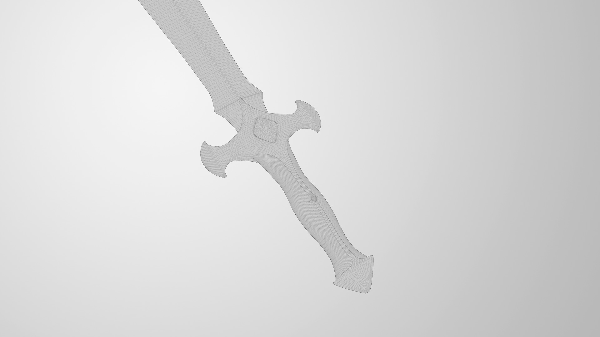 Battle Dagger 3D model_6