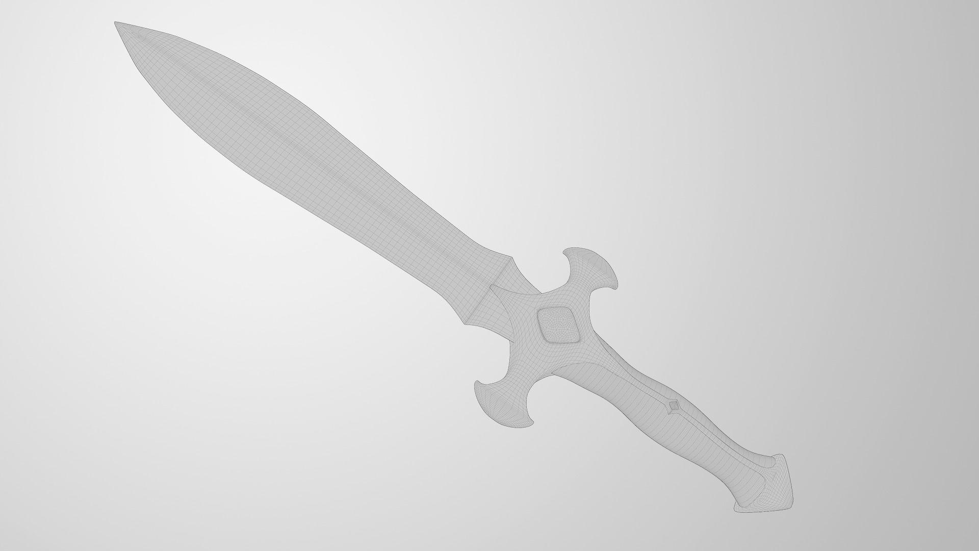 Battle Dagger 3D model_4