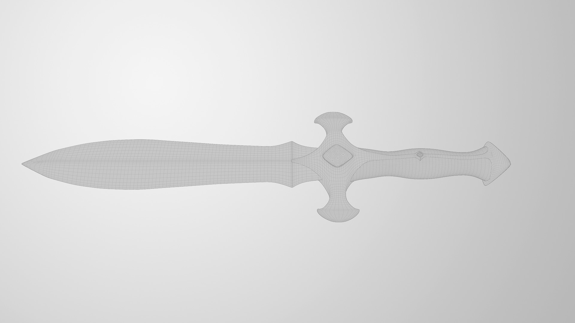 Battle Dagger 3D model_5