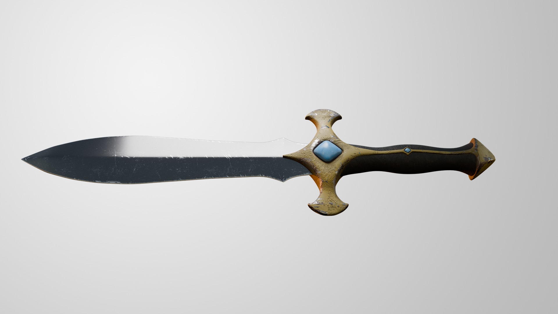 Battle Dagger 3D model_1