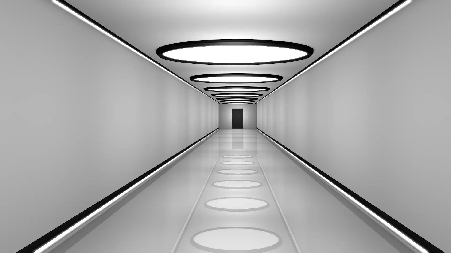 Sci Fi Corridor 3D model_0