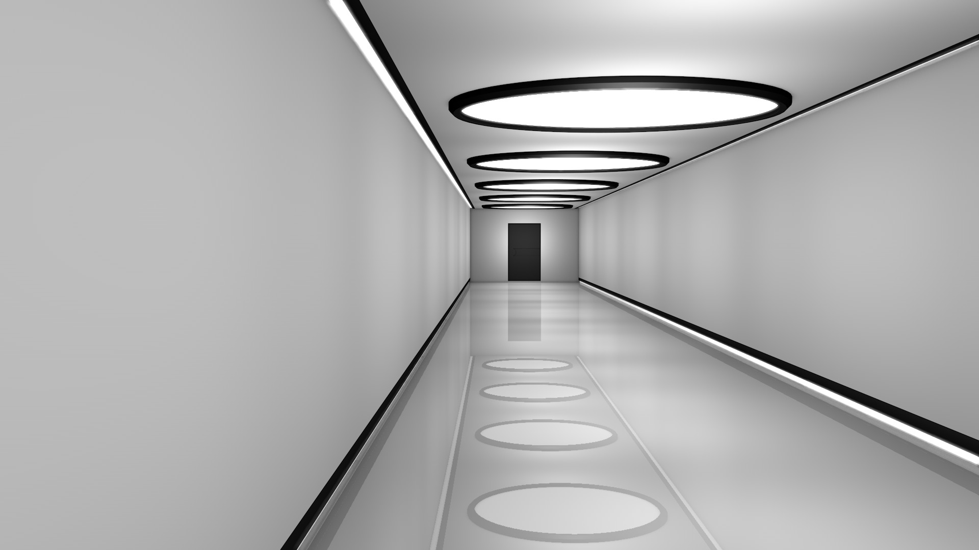 Sci Fi Corridor 3D model_3
