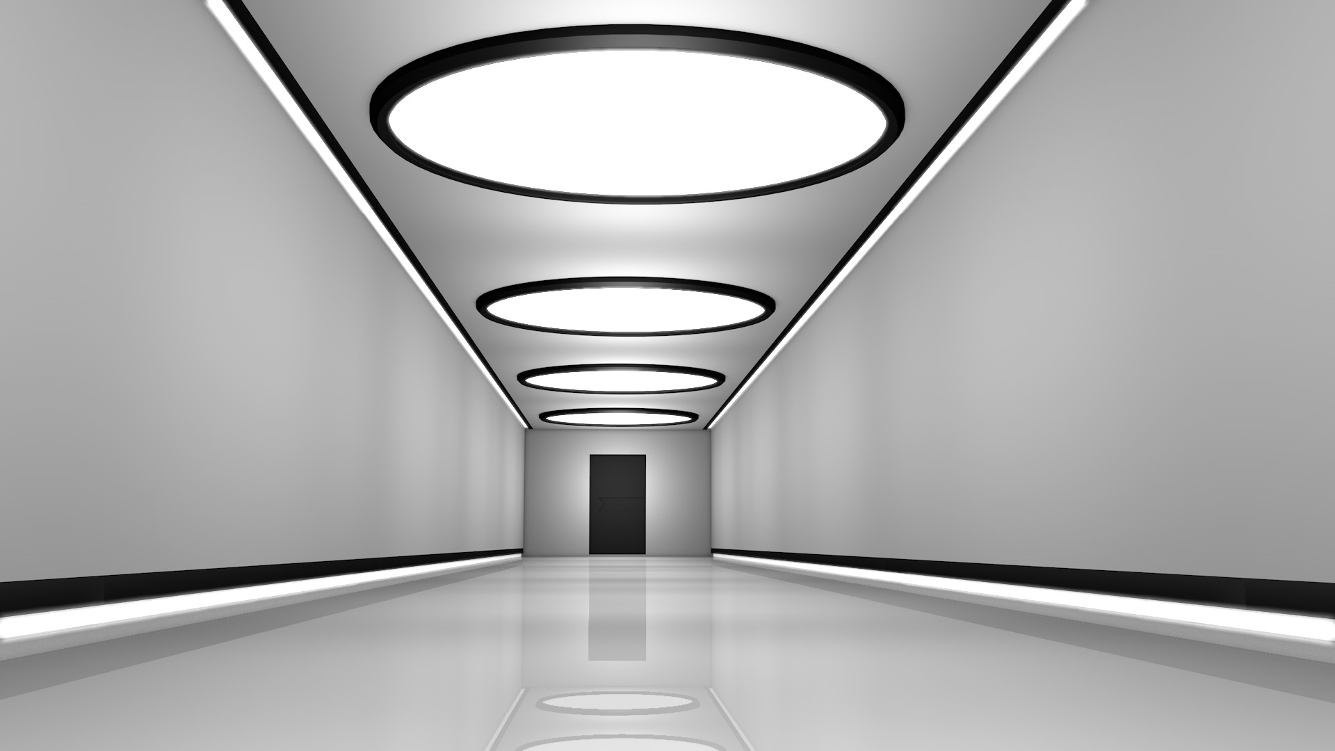 Sci Fi Corridor 3D model_6