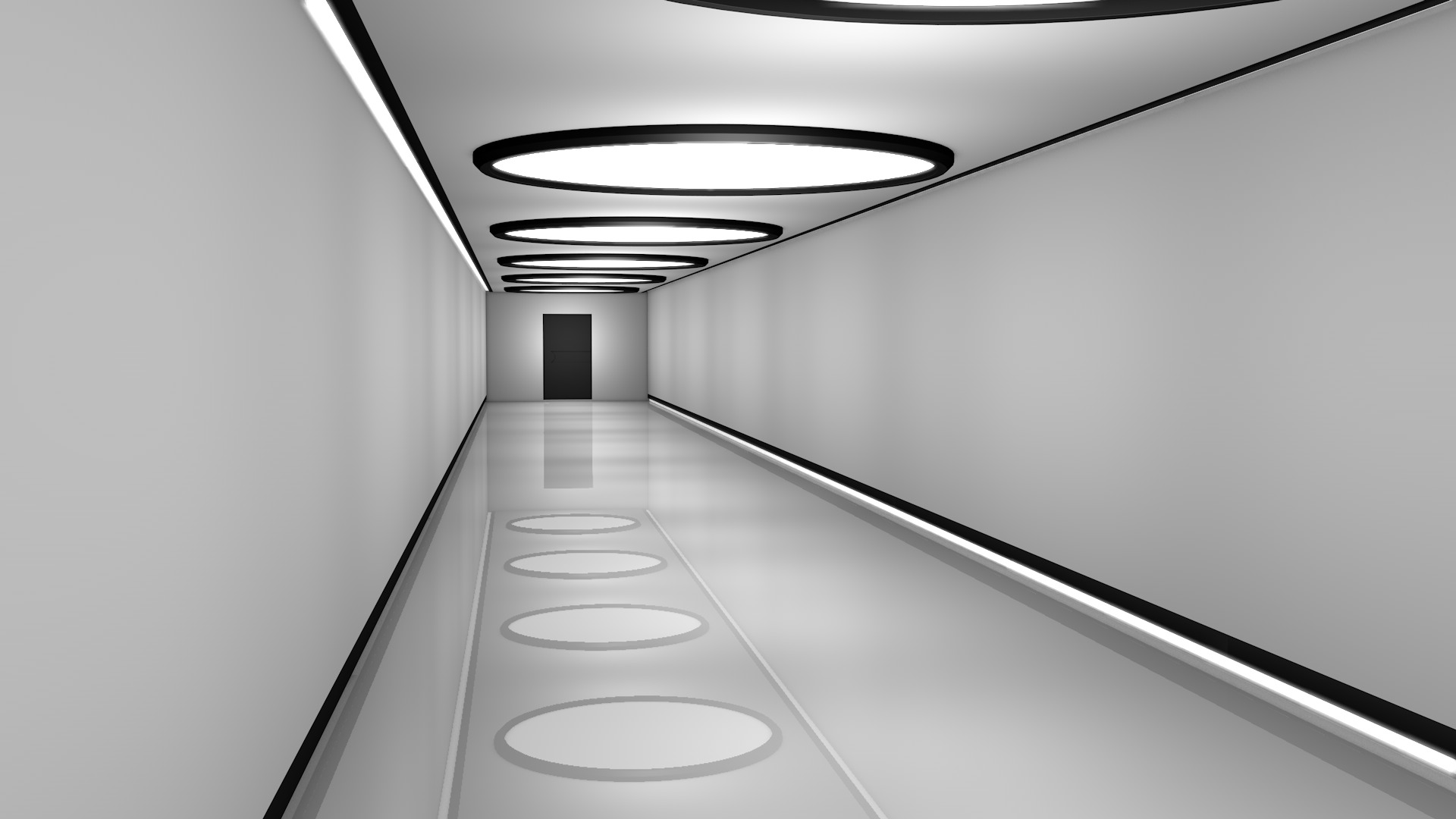 Sci Fi Corridor 3D model_4