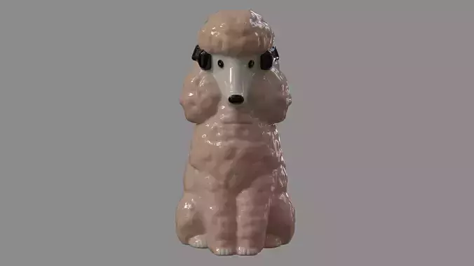 Ceramic Poodle