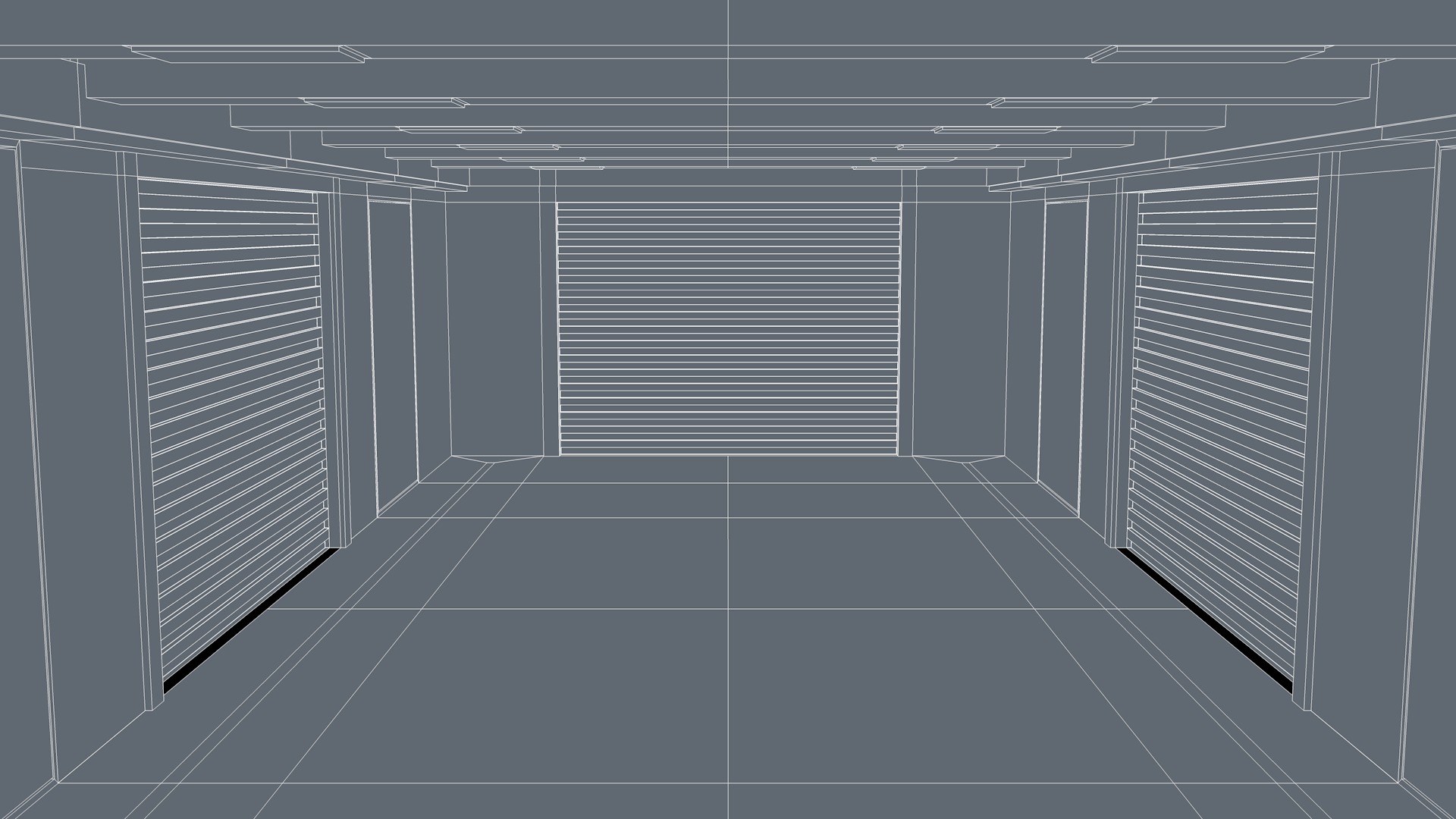 Empty industrial space 3D model_7