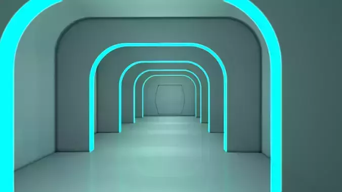 Sci Fi Corridor 3D model