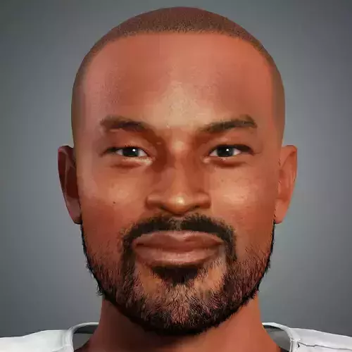 Tyson Beckford Character Low-poly 3D model