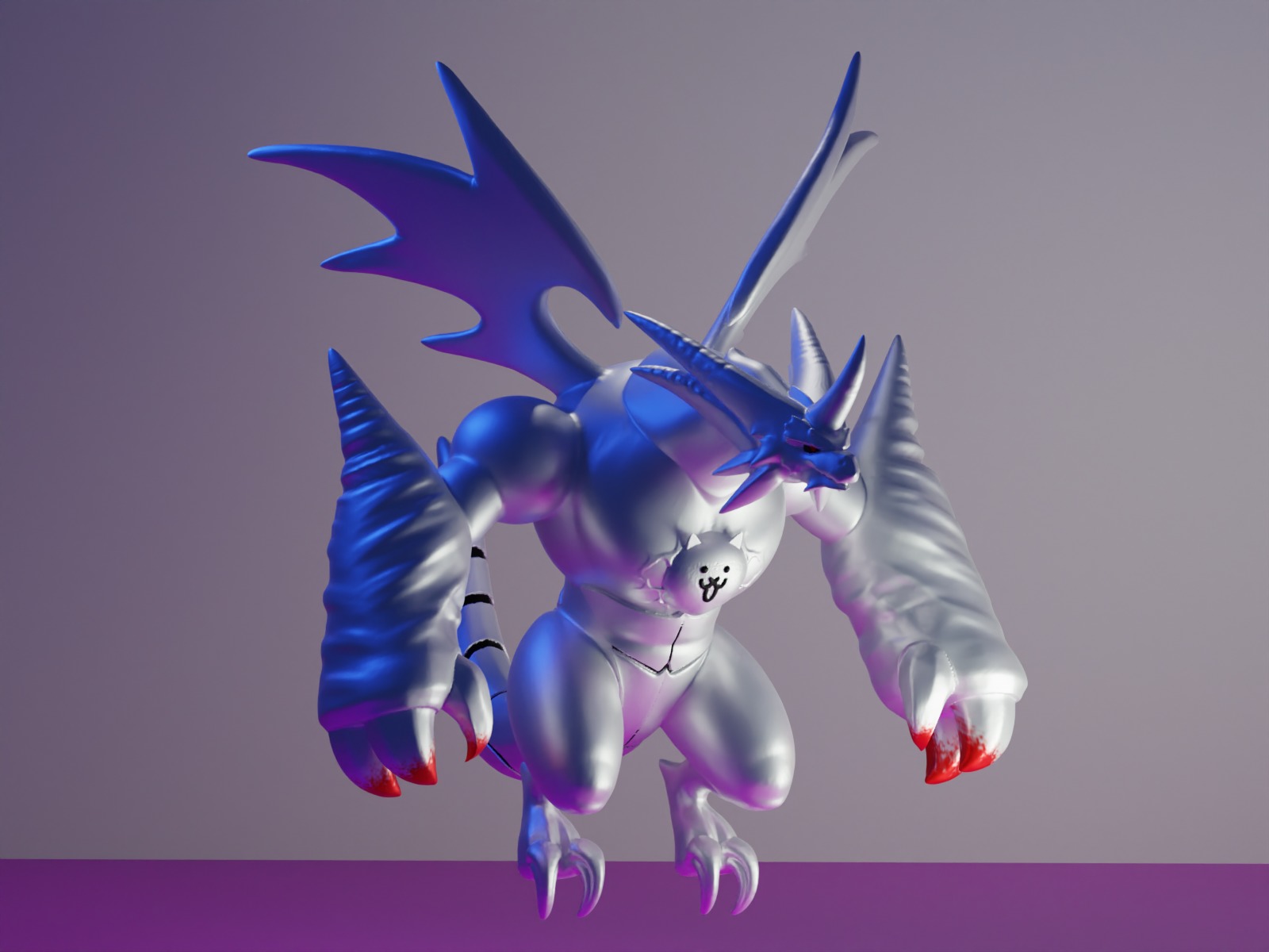 THE BATTLE CATS - BAHAMUT 3D print model_1