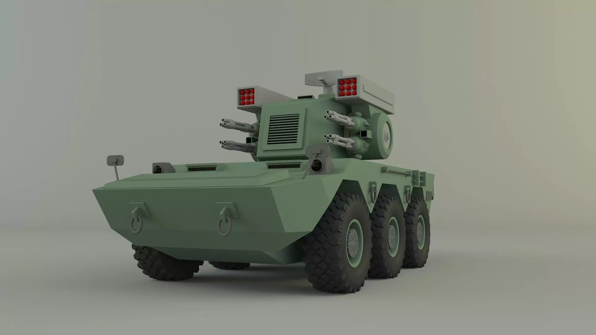 Anti aircraft Surface to air missile SAM 3D model