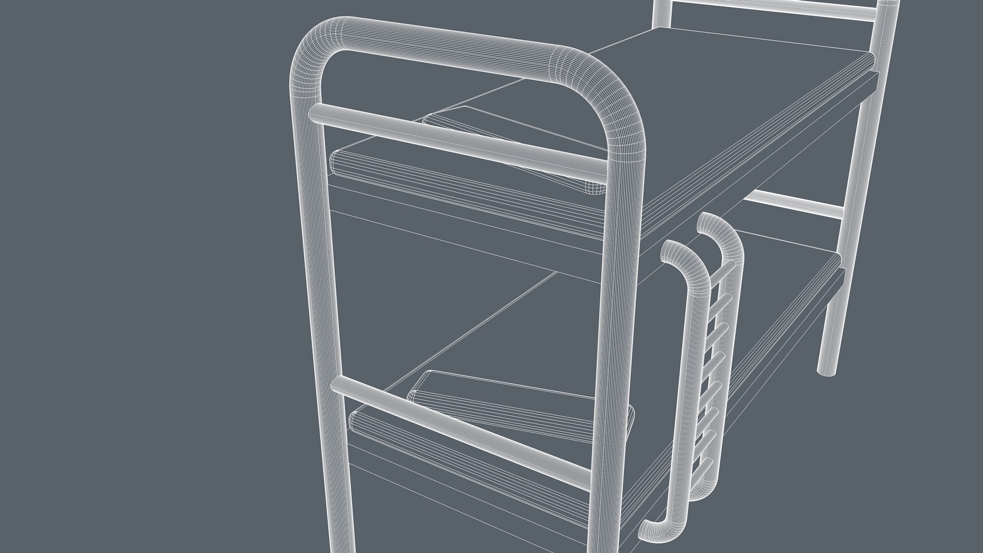 Prison Bed 3D model_15