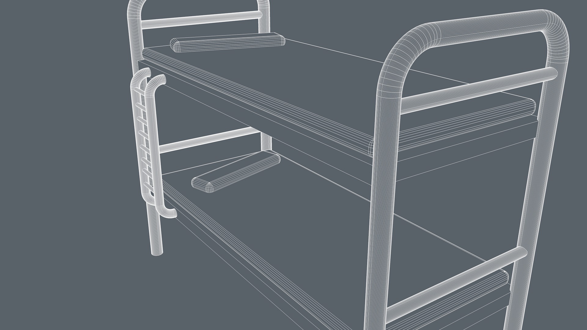 Prison Bed 3D model_14