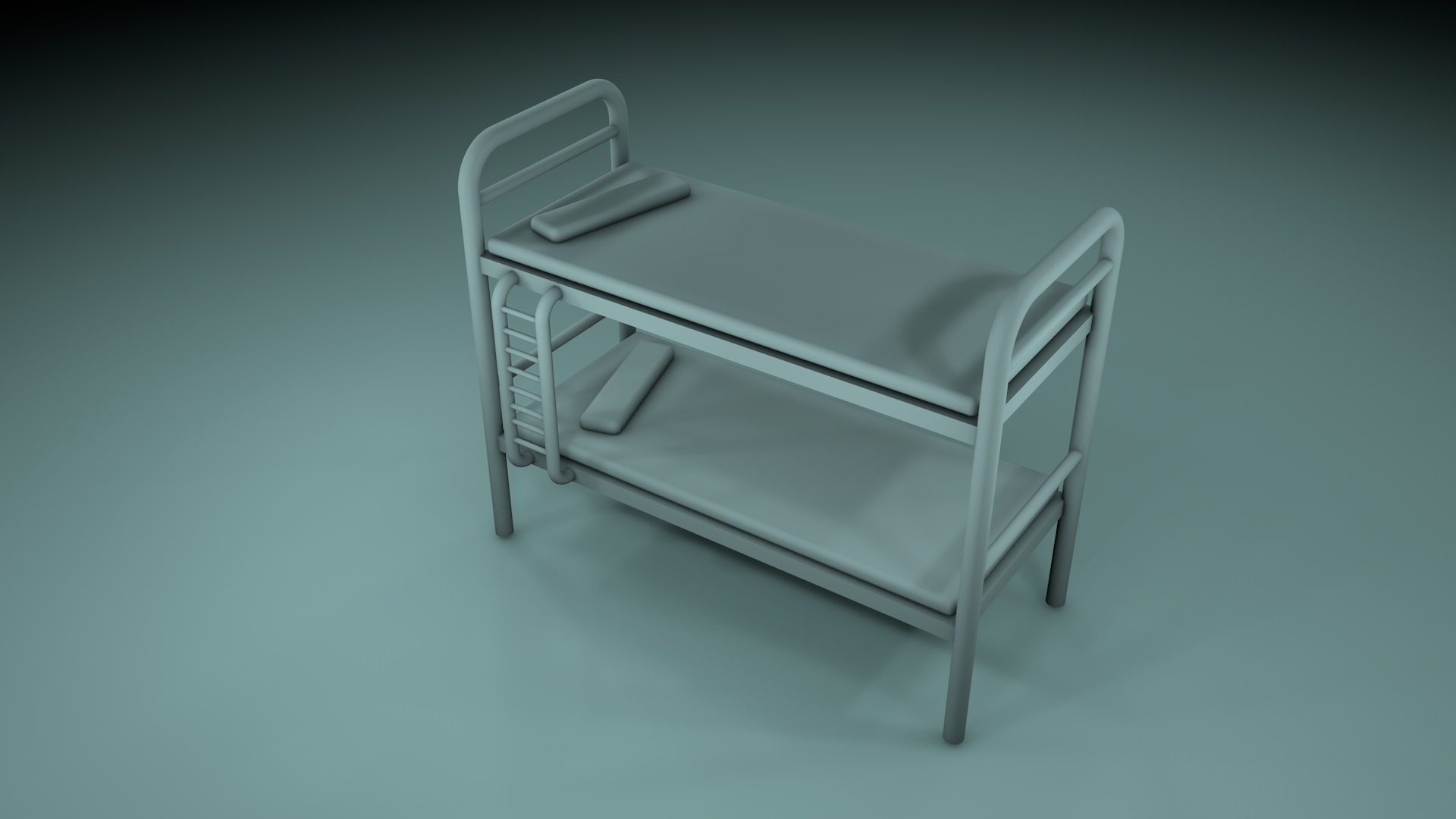 Prison Bed 3D model_1