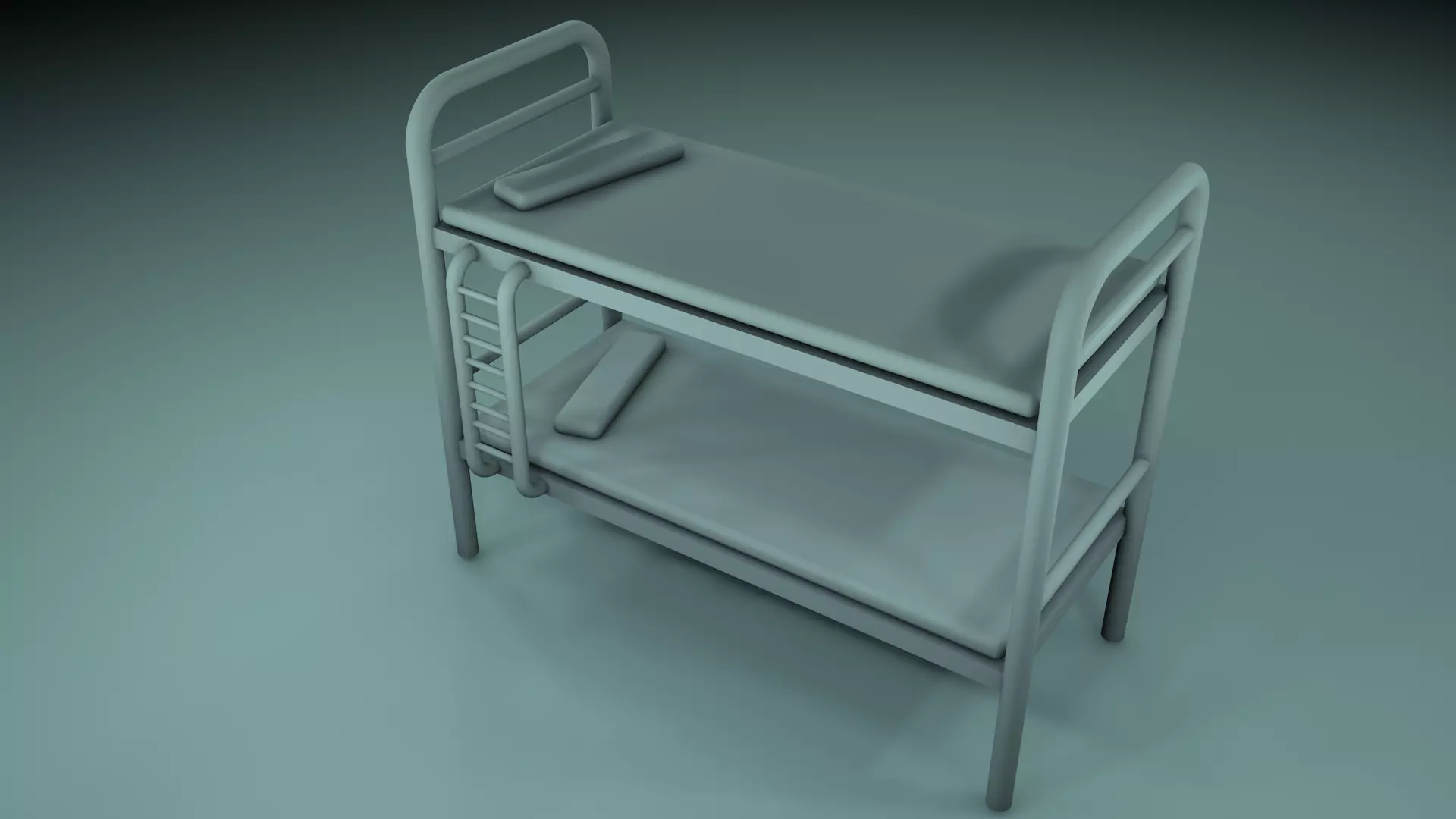 Prison Bed 3D model_0