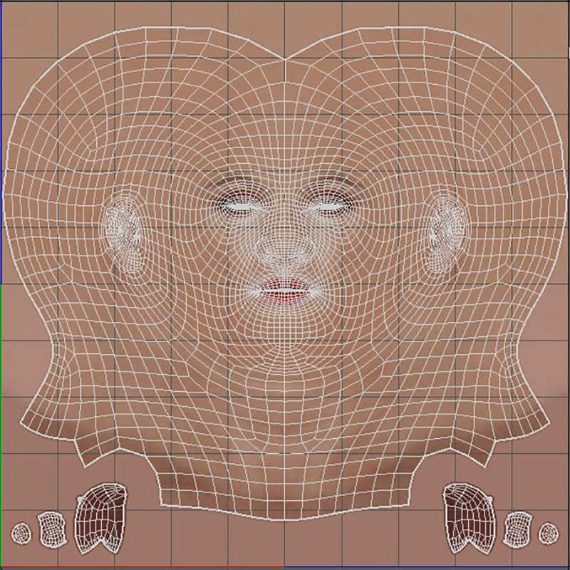 Keira Knightley Character 3D Model Low-poly Low-poly 3D model_18