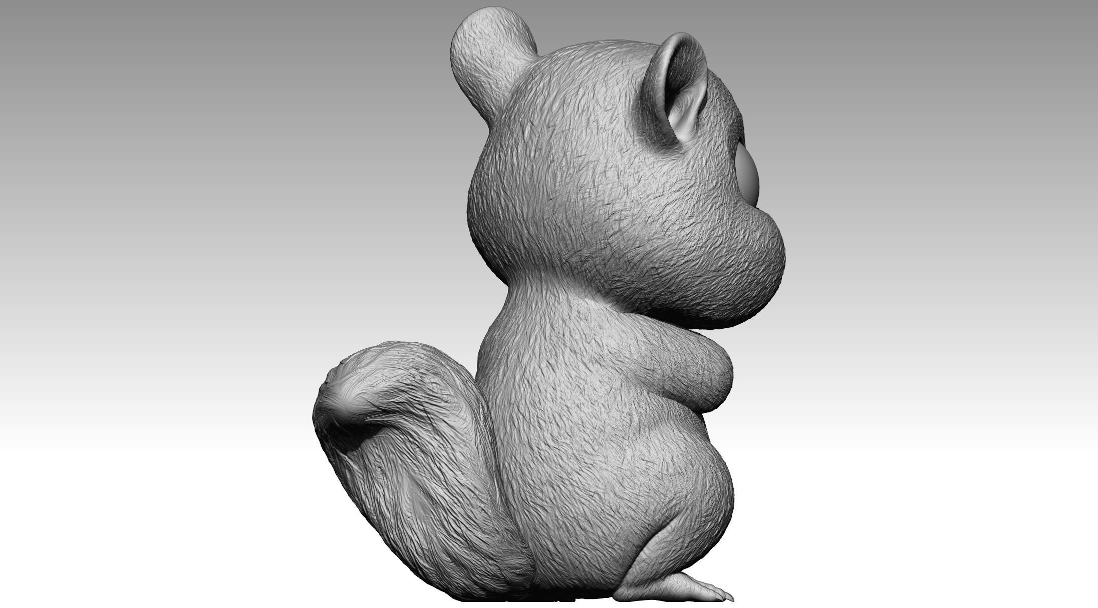 Cute squirrel 6 3D print model_5