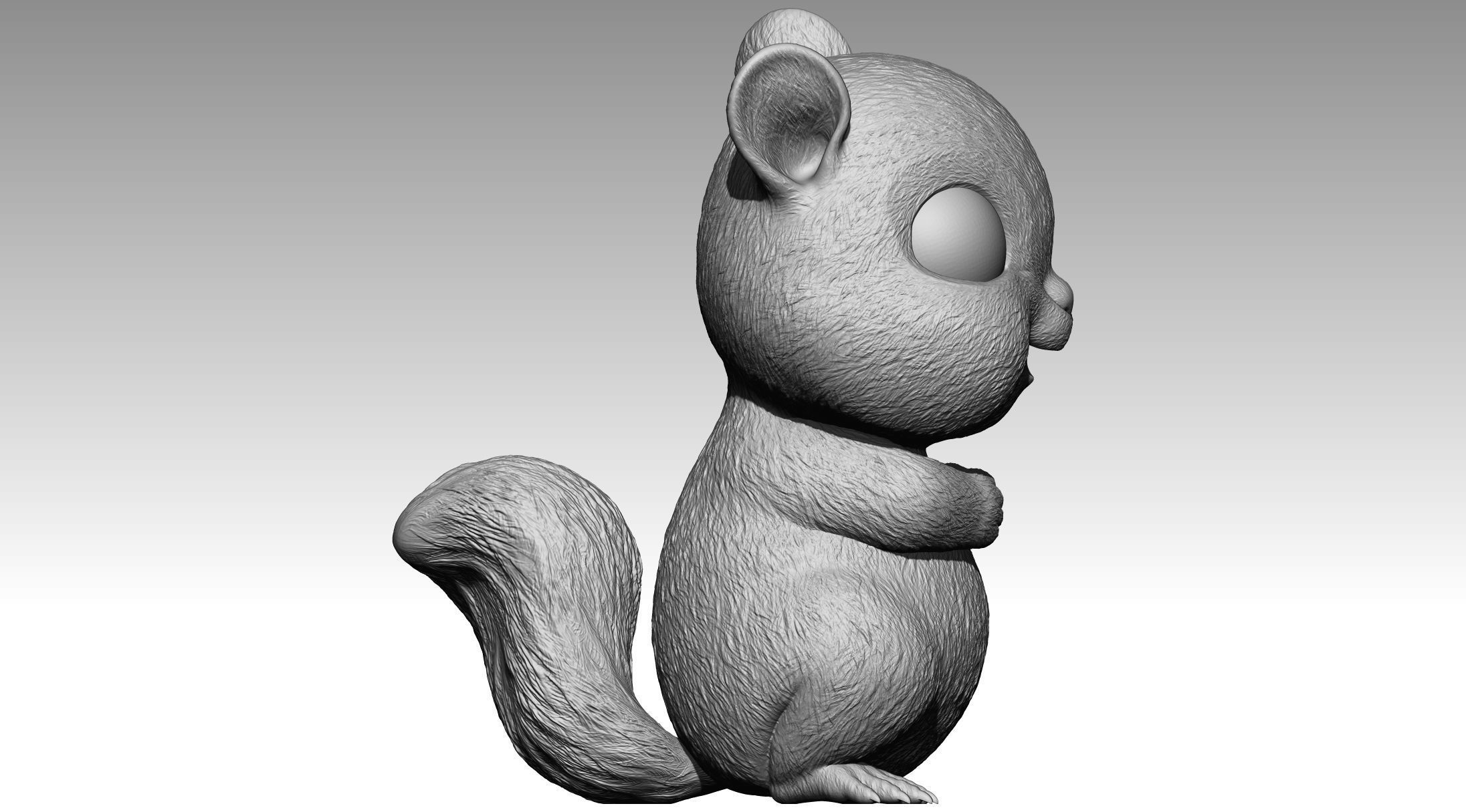 Cute squirrel 6 3D print model_1