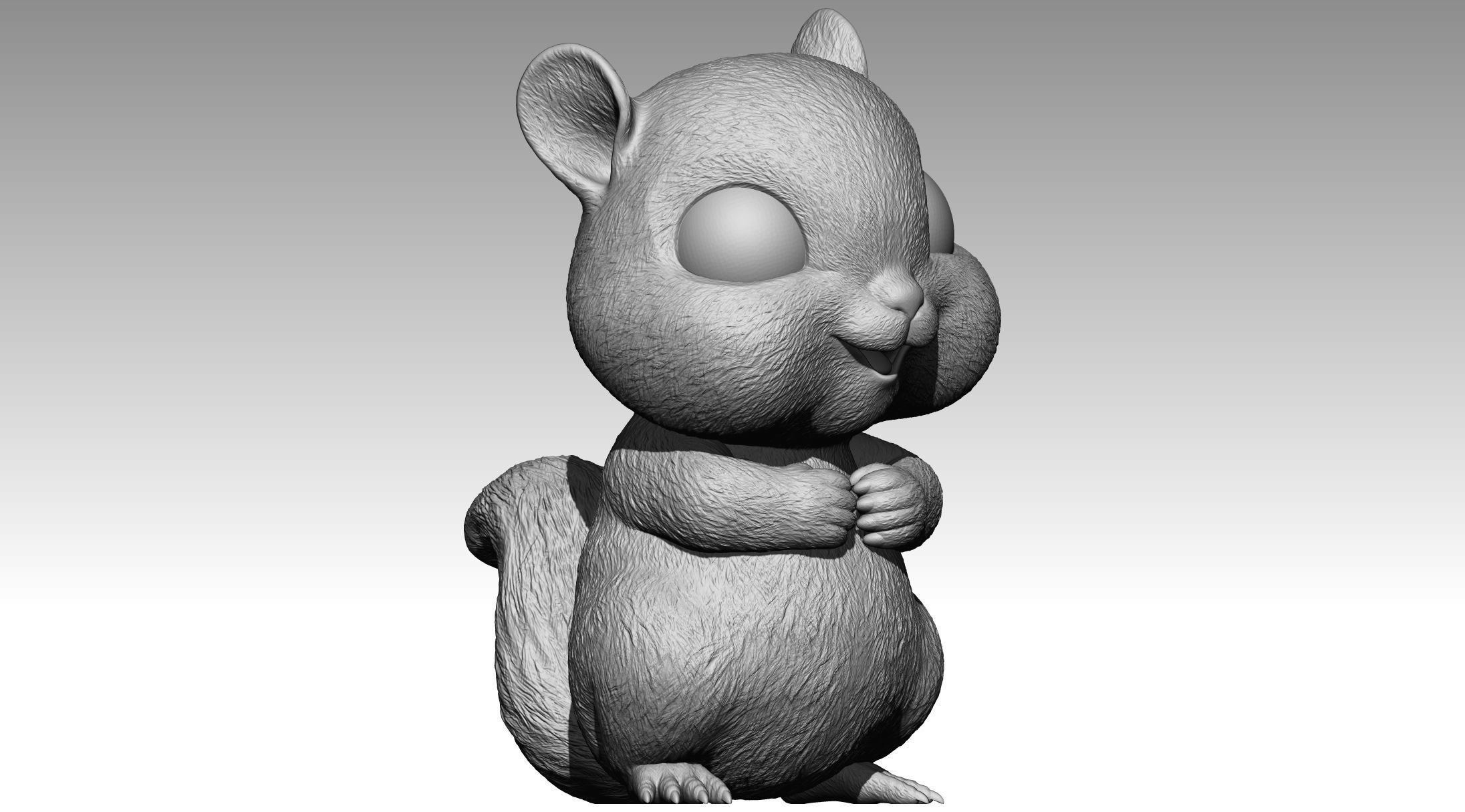 Cute squirrel 6 3D print model_4