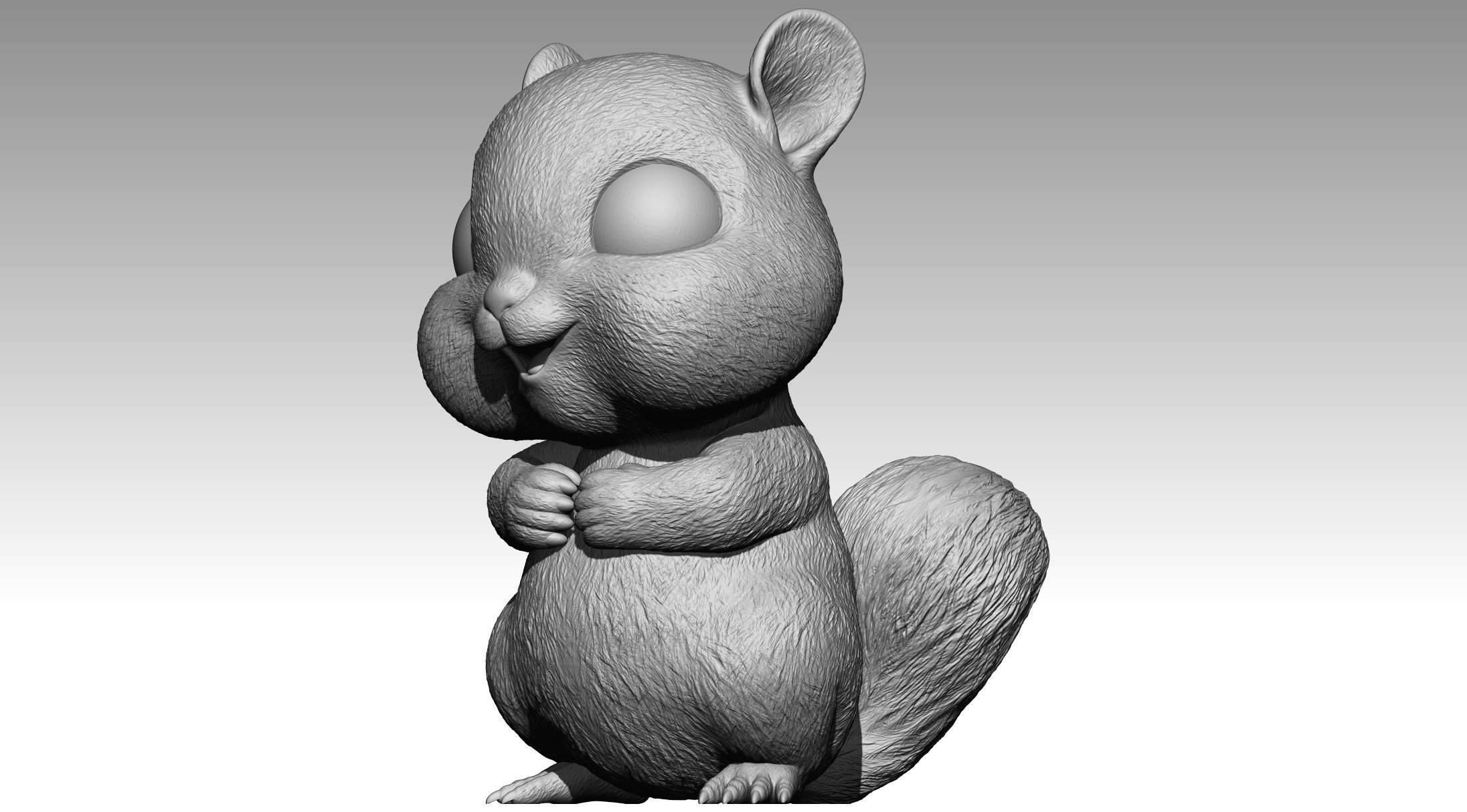 Cute squirrel 6 3D print model_7