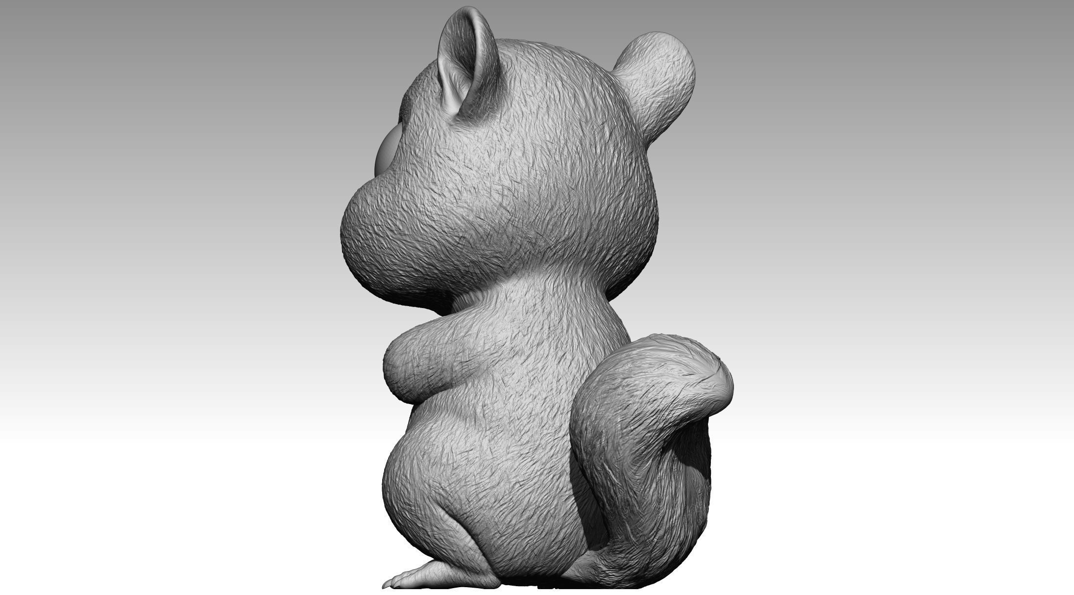 Cute squirrel 6 3D print model_6