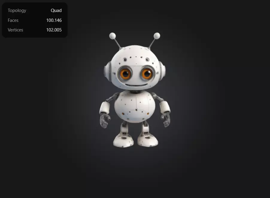 robot cute mini 3D print model_0
