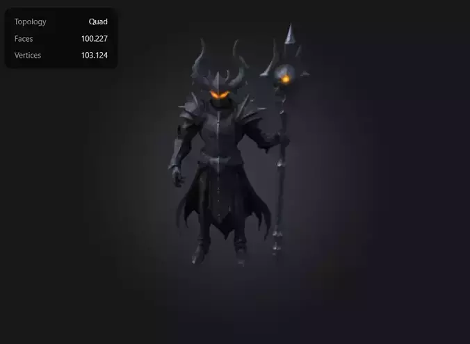Dark lord Figure 3D print model