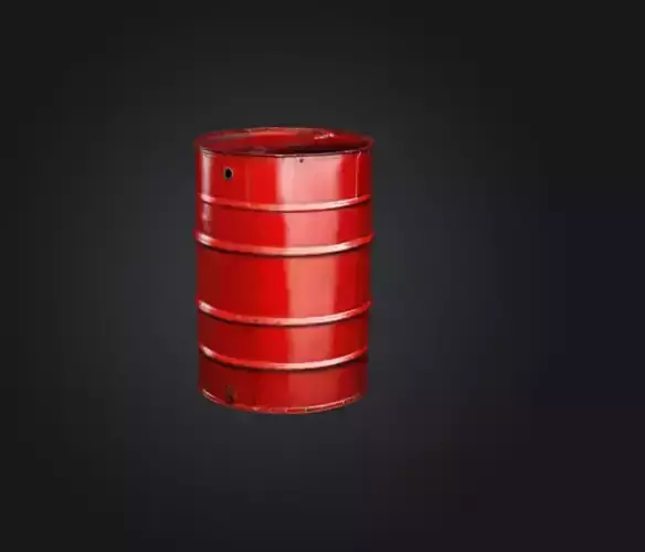 red explosive barrel