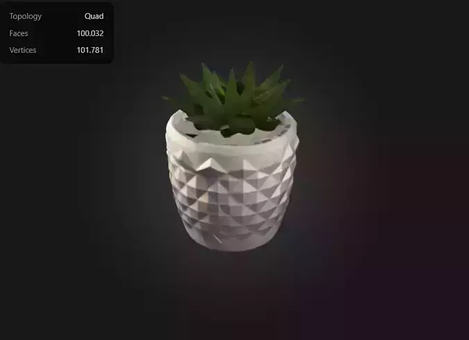 pot for plants 3D print model