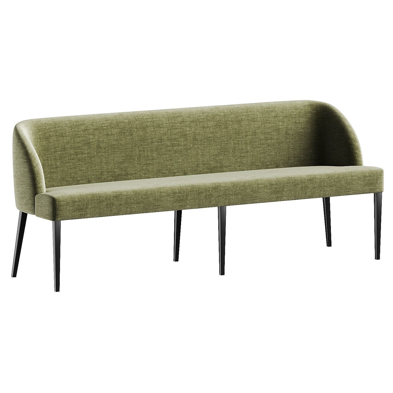 sofa white 5 3D model_2