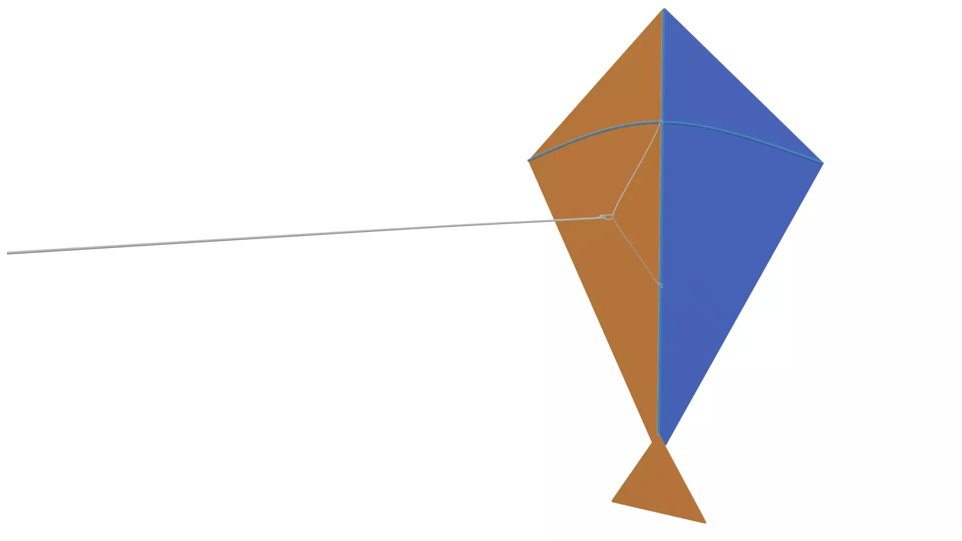 Kite 3D Model Low-poly 3D model_0