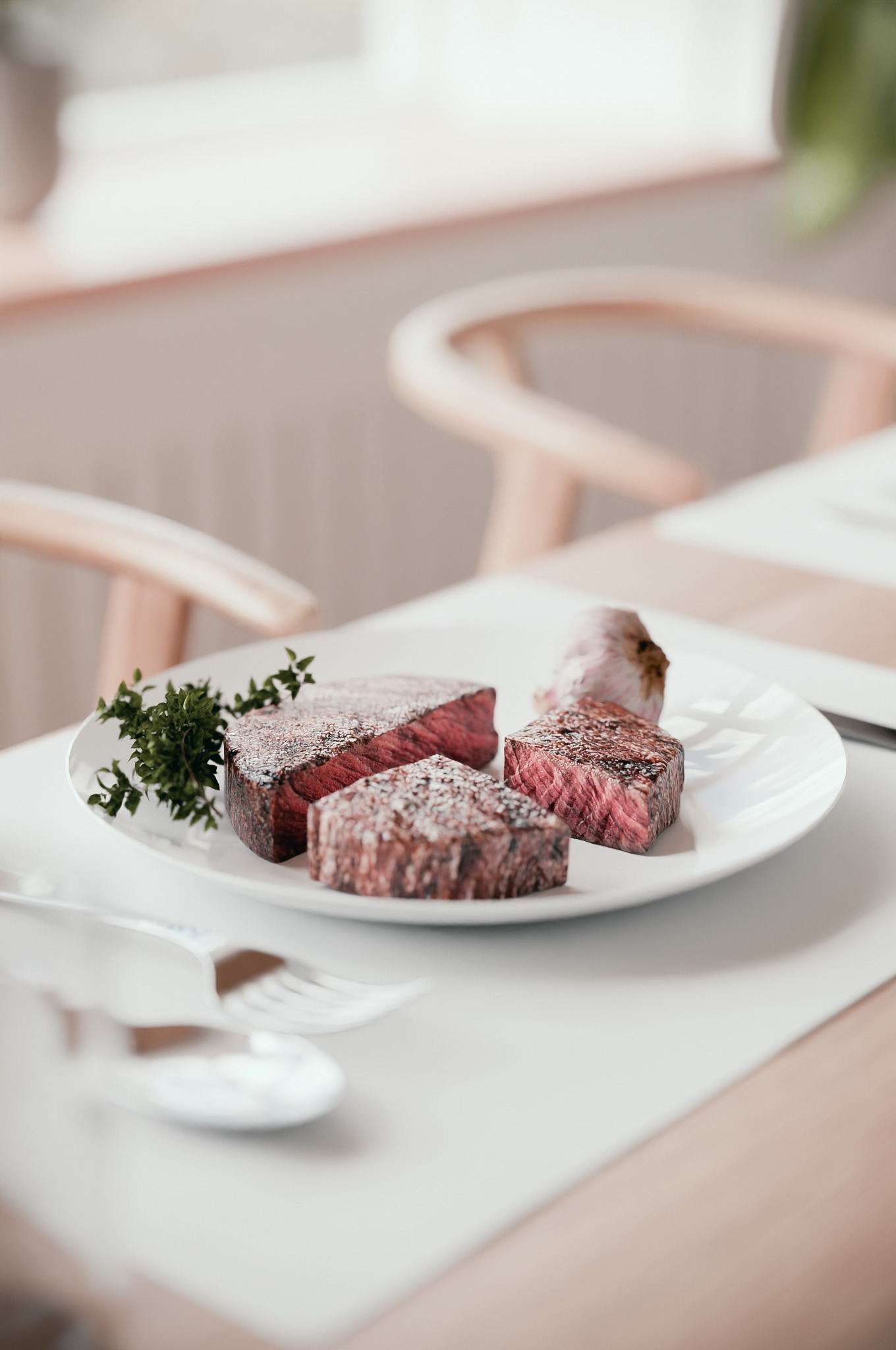 Minimalist Dining Room Design 3D model_2