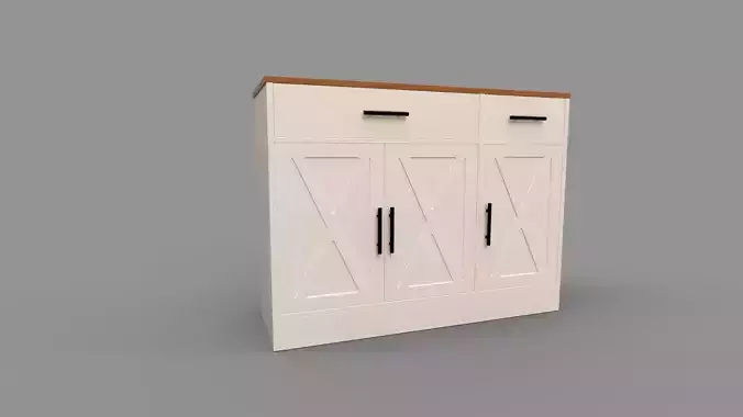 Sideboard Buffet Cabinet with 2 Drawers