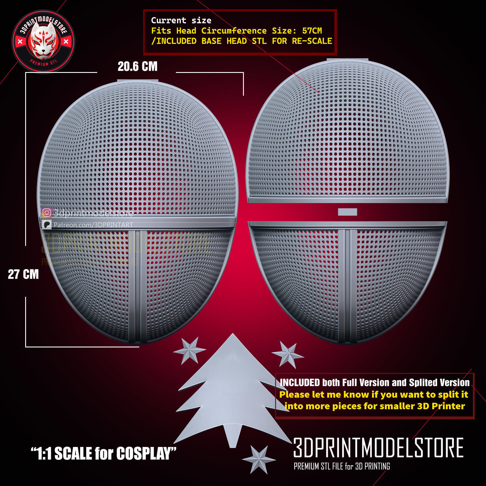 Squid Game Solider Cosplay Mask Happy Christmas 3D print model_2