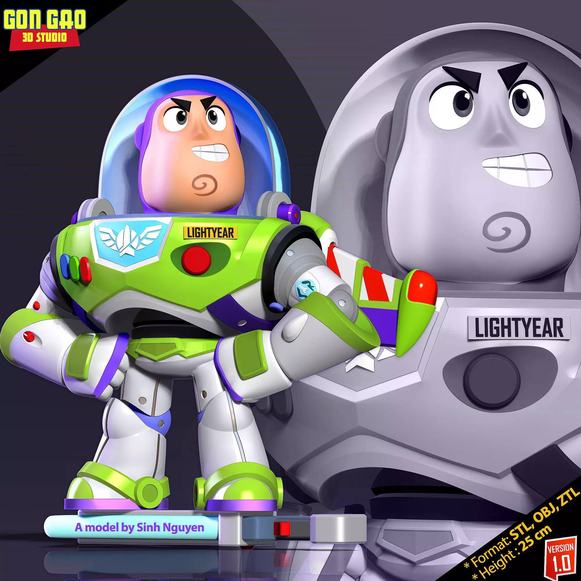 Buzz Lightyear returns 3D print model_0