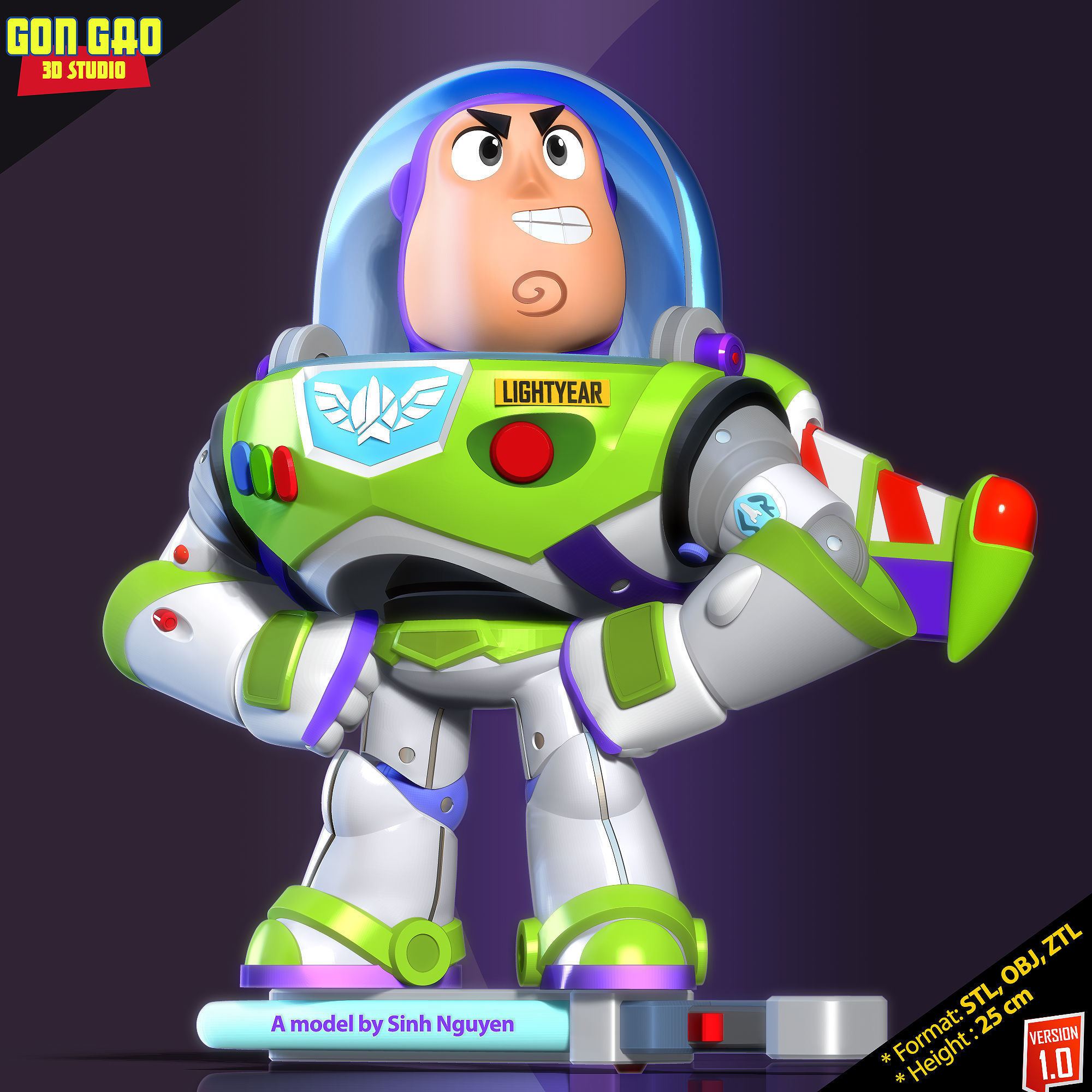 Buzz Lightyear returns 3D print model_5