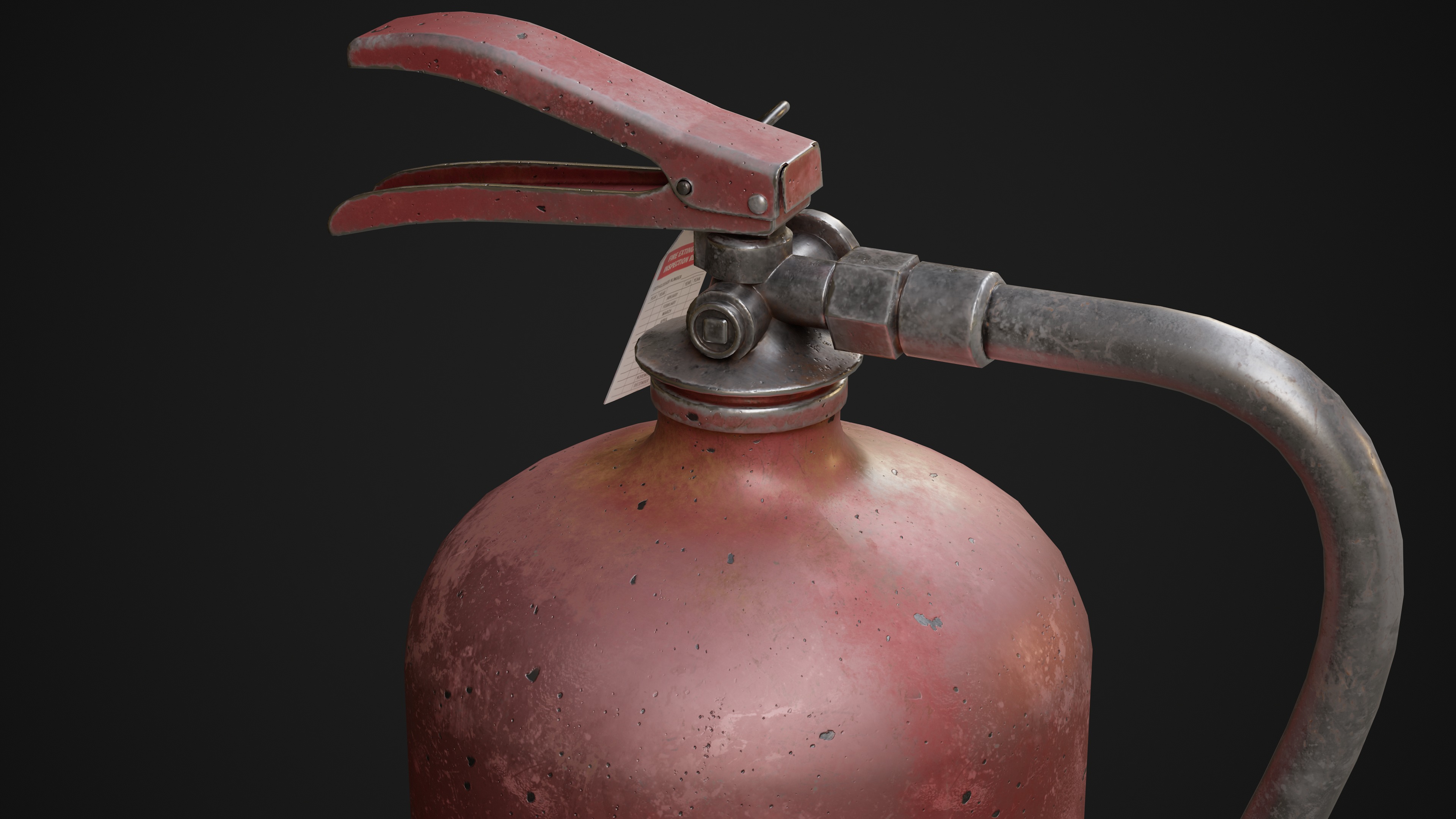 Fire Extinguisher Low-poly 3D model_2