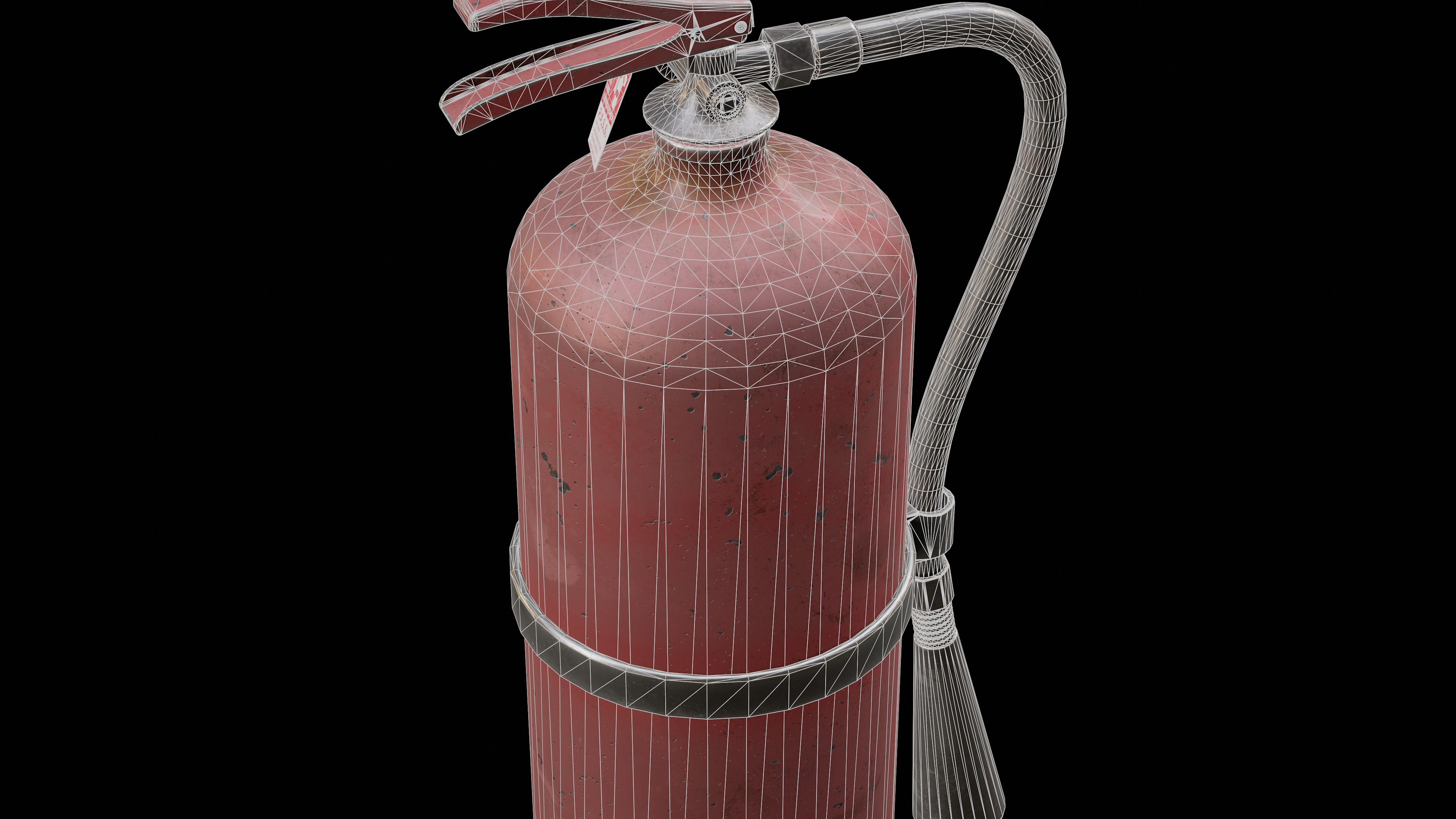 Fire Extinguisher Low-poly 3D model_9