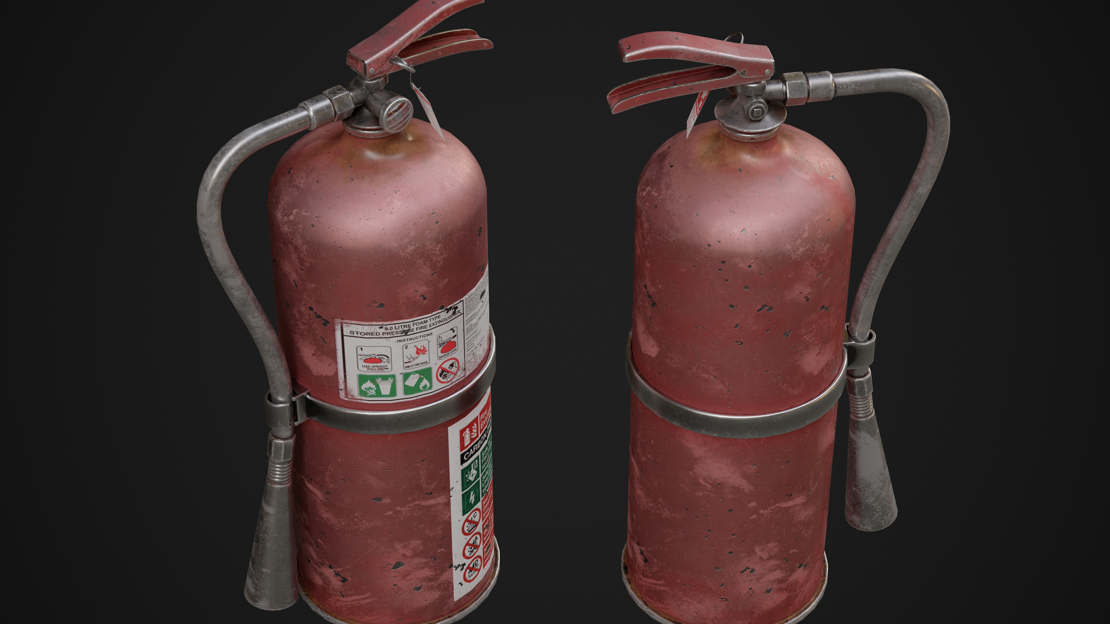 Fire Extinguisher Low-poly 3D model_5