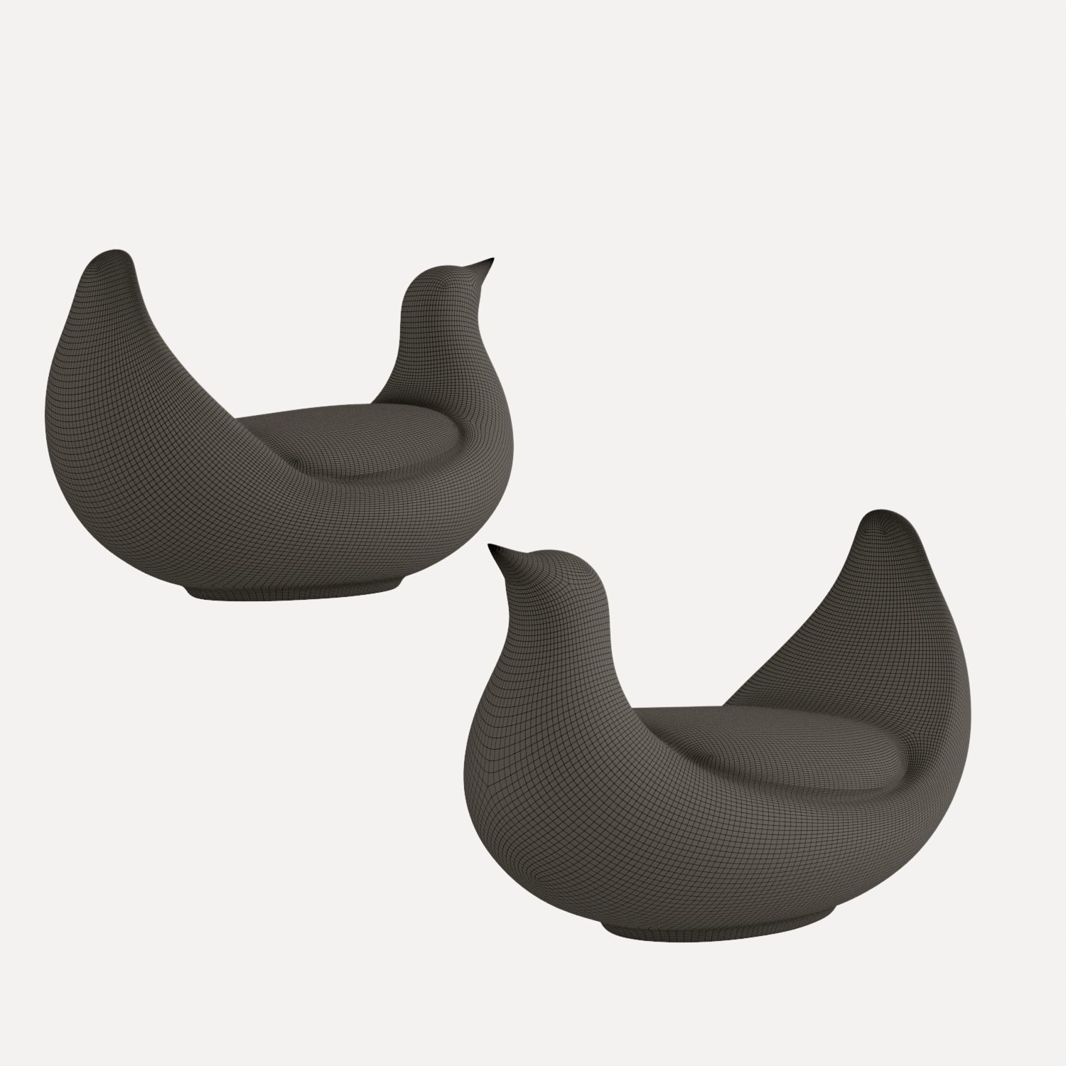 Modern children reclining chairs and lazy sofas 3D model_1