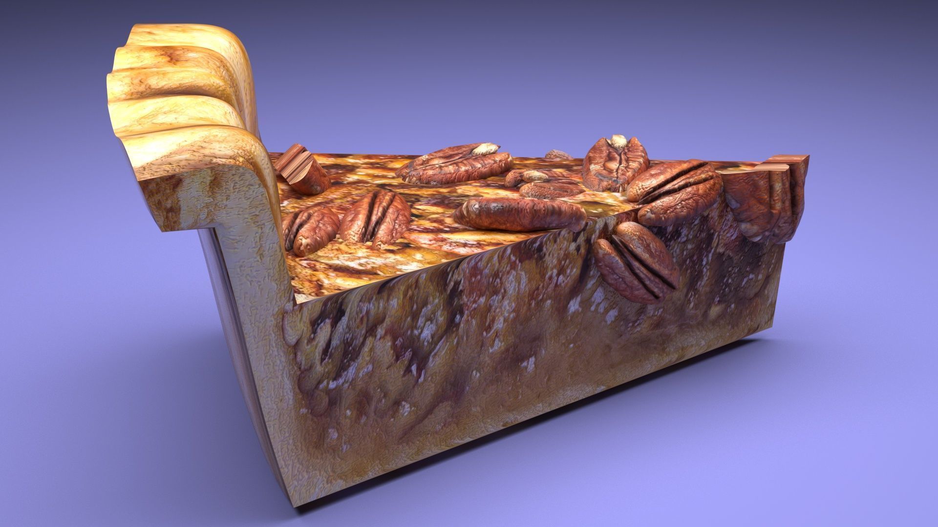Pecan Pie 3D model_6