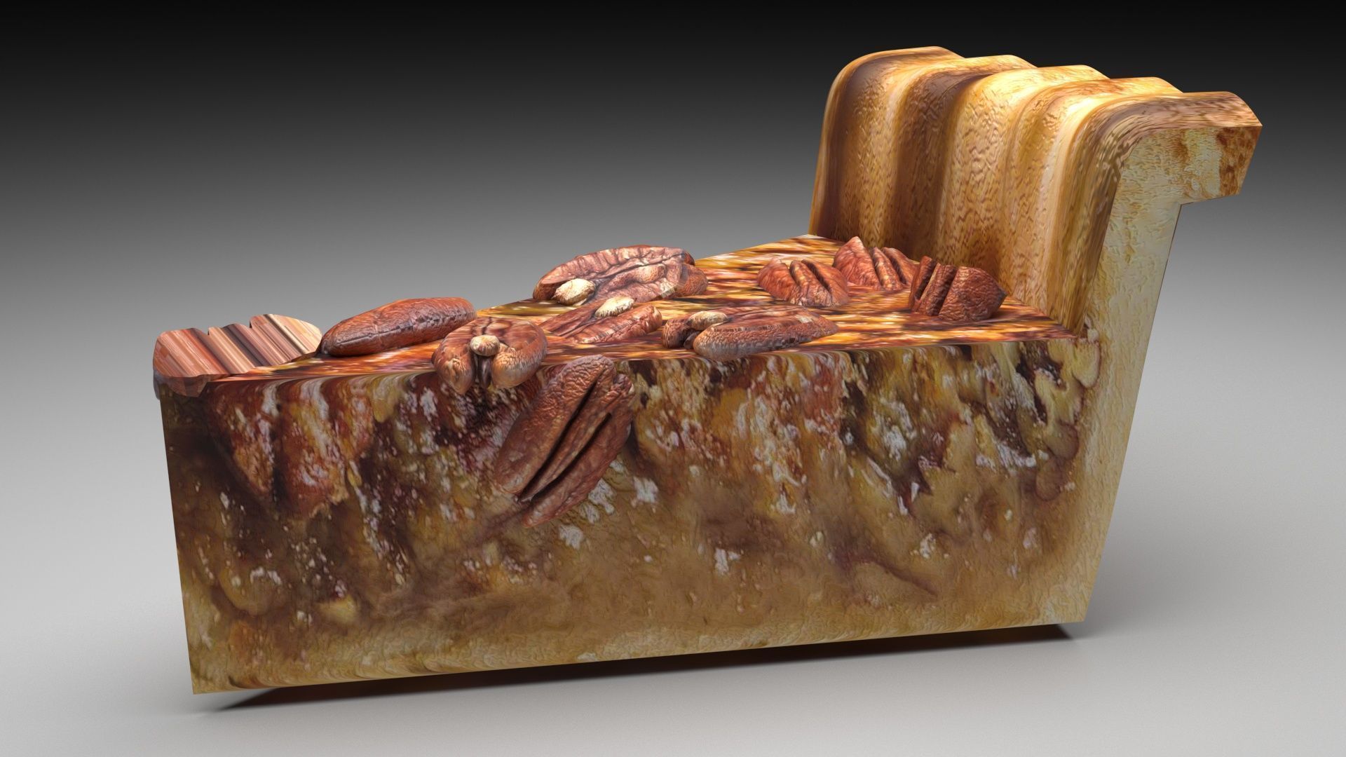 Pecan Pie 3D model_2