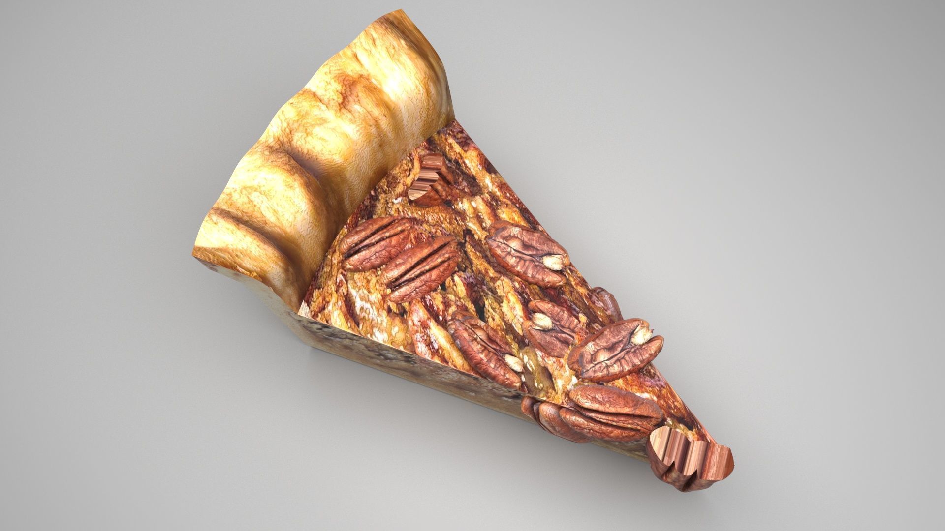 Pecan Pie 3D model_1