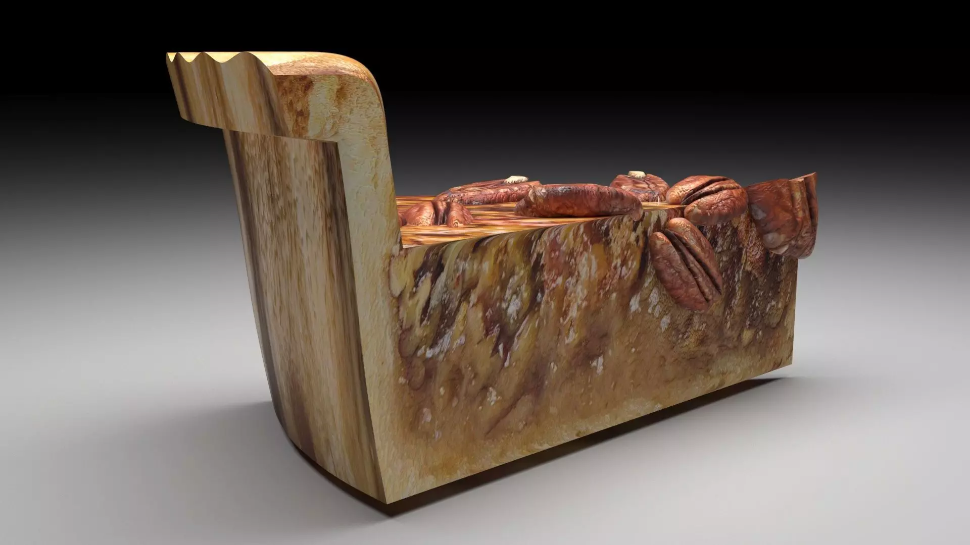 Pecan Pie 3D model_0