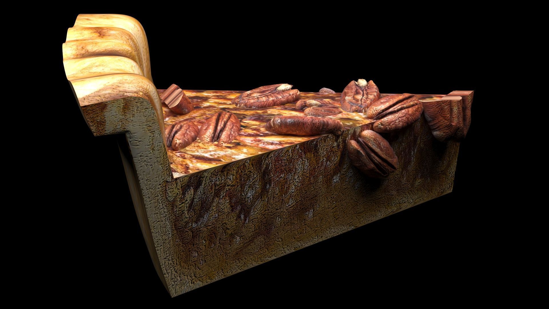 Pecan Pie 3D model_7
