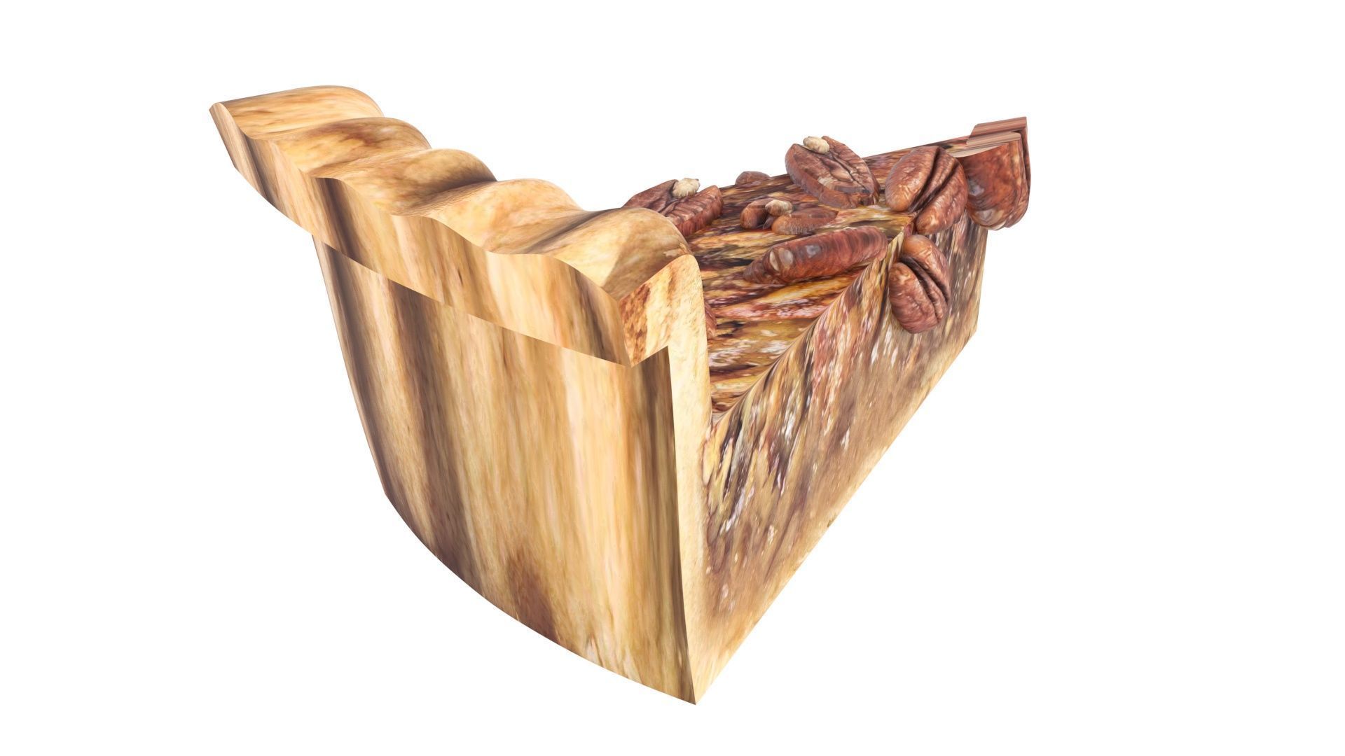 Pecan Pie 3D model_8