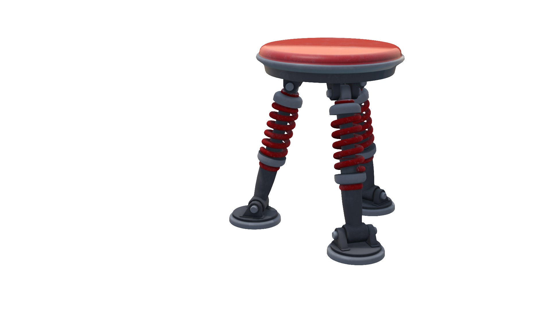 Bouncy chair Low Poly 3D Model Low-poly 3D model_5