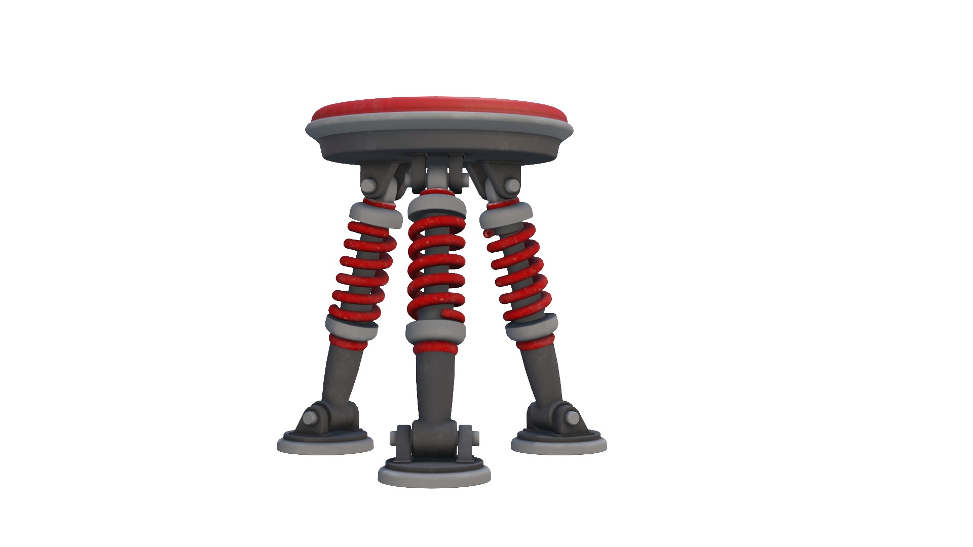 Bouncy chair Low Poly 3D Model Low-poly 3D model_2