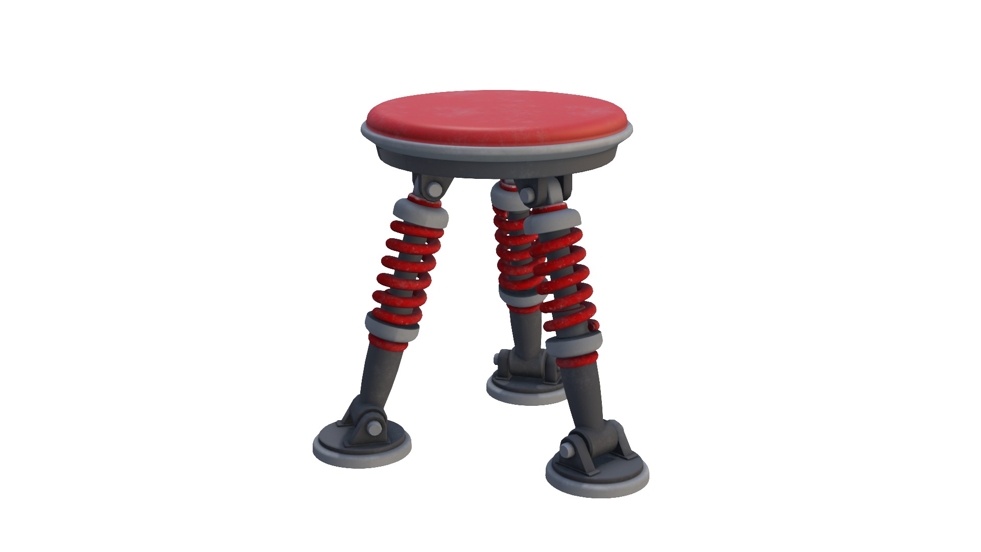 Bouncy chair Low Poly 3D Model Low-poly 3D model_1